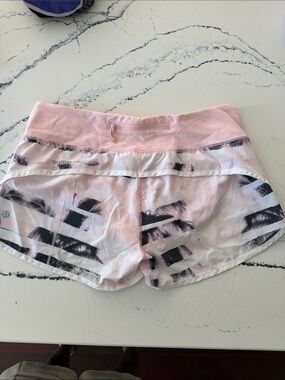 lululemon athletica Pink Brushstroke Athletic Shorts